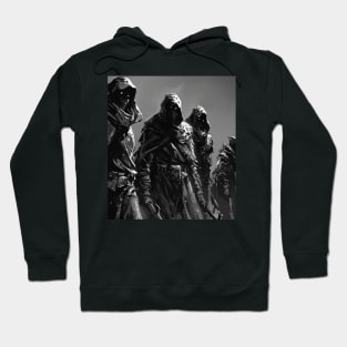 Science Fiction Sand People Scifi Monochrome Black and White Hoodie